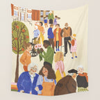We Live Together Wall Tapestry Gallery Image 4