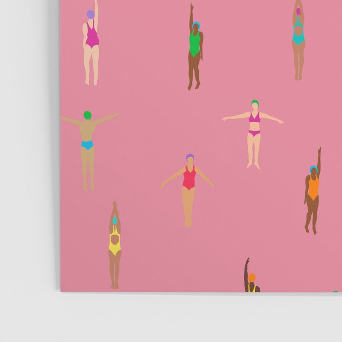 Swimmers in a Sea of Pink Poster Gallery Image 3