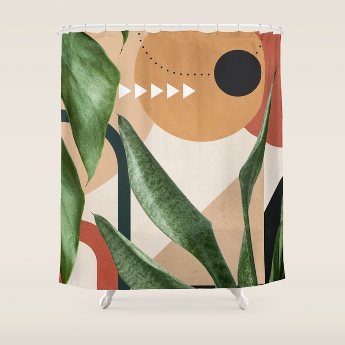 Nature Geometry 14 Shower Curtain Gallery Image 1