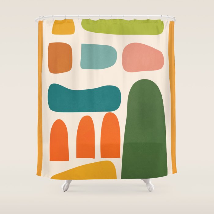 Organic Abstraction 6 Shower Curtain Gallery Image 1