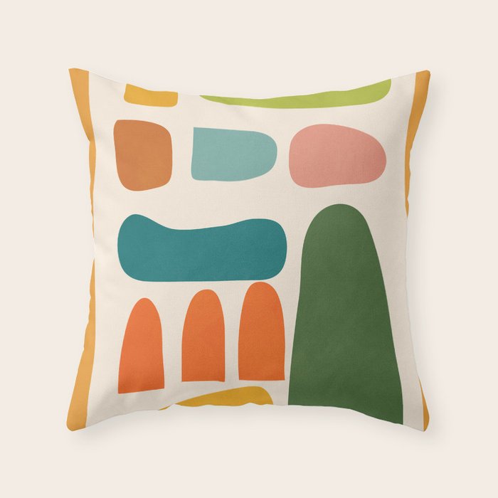 Organic Abstraction 6 Throw Pillow Gallery Image 1