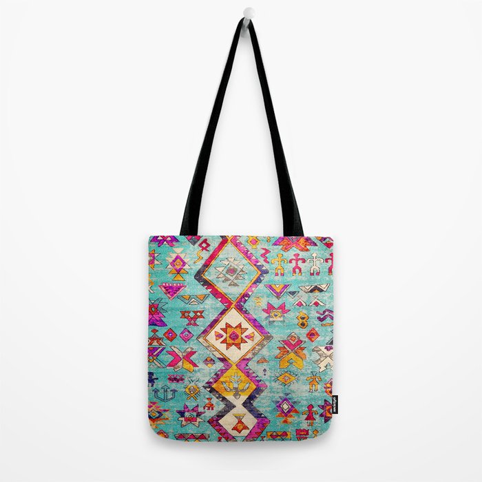 N178 - Antique Oriental Traditional Berber Bohemian Moroccan Style  Tote Bag Gallery Image 2