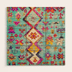 N178 - Antique Oriental Traditional Berber Bohemian Moroccan Style  Wood Wall Art Gallery Image 1