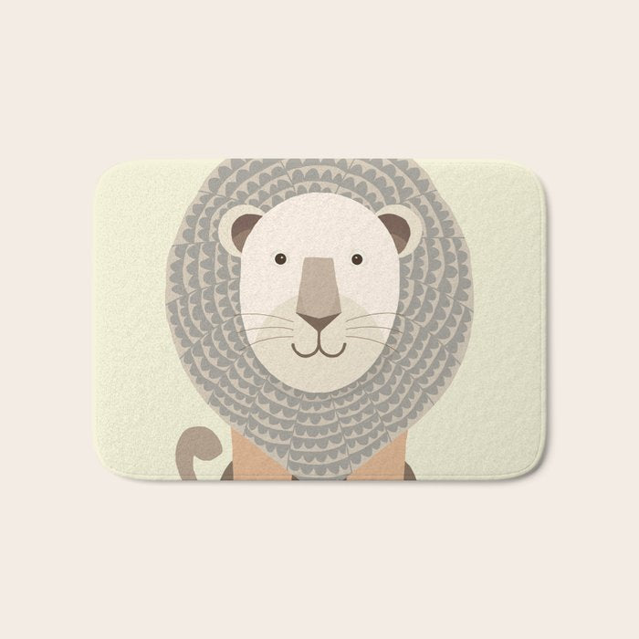 Whimsical Lion Bath Mat Gallery Image 1