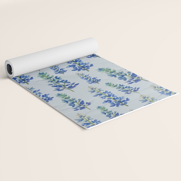 Blue Bonnets Yoga Mat Gallery Image 2