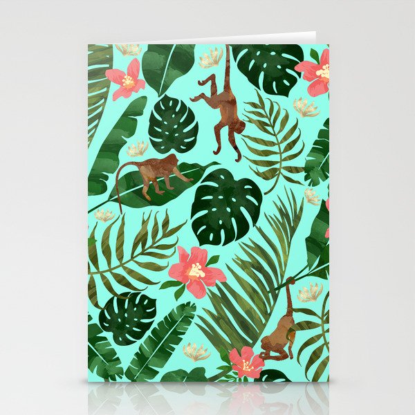 Tropical Garden - Mint Stationery Card Gallery Image 1