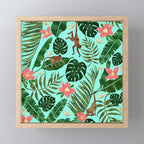 Tropical Garden - Mint Mini Art Print Gallery Image 1
