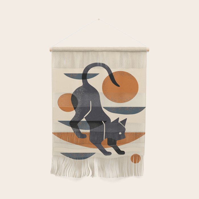 Cat At Play Wall Hanging Gallery Image 1