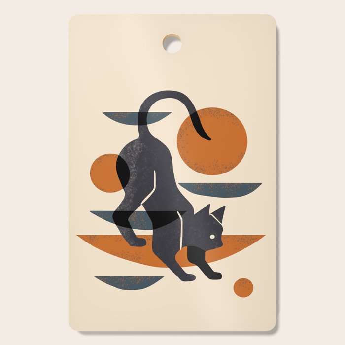 Cat At Play Cutting Board Gallery Image 1