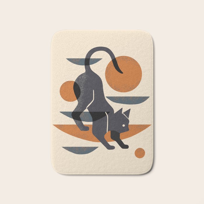 Cat At Play Bath Mat Gallery Image 1