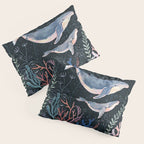 Whales and Coral Pillow Sham Gallery Image 3