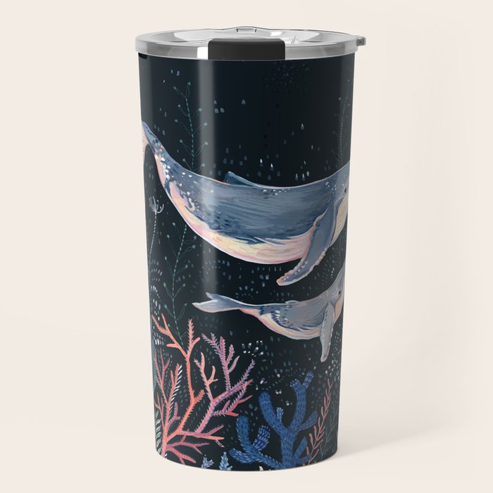Whales and Coral Travel Mug Gallery Image 1