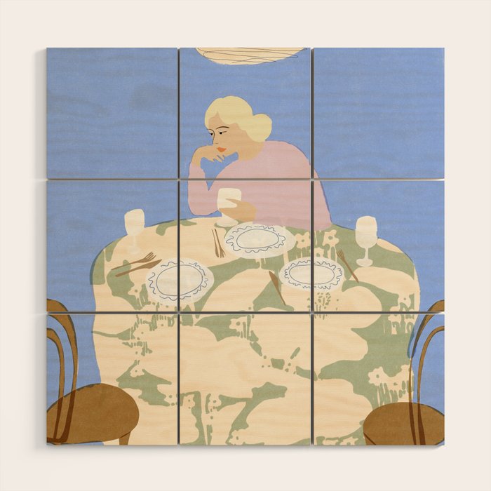 Lunch Wood Wall Art Gallery Image 1