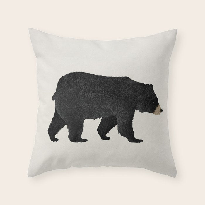 Black Bear Ursus Americanus Throw Pillow Gallery Image 6