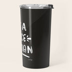 Be a Nice Human - White Type on Black Palette Travel Mug Gallery Image 2
