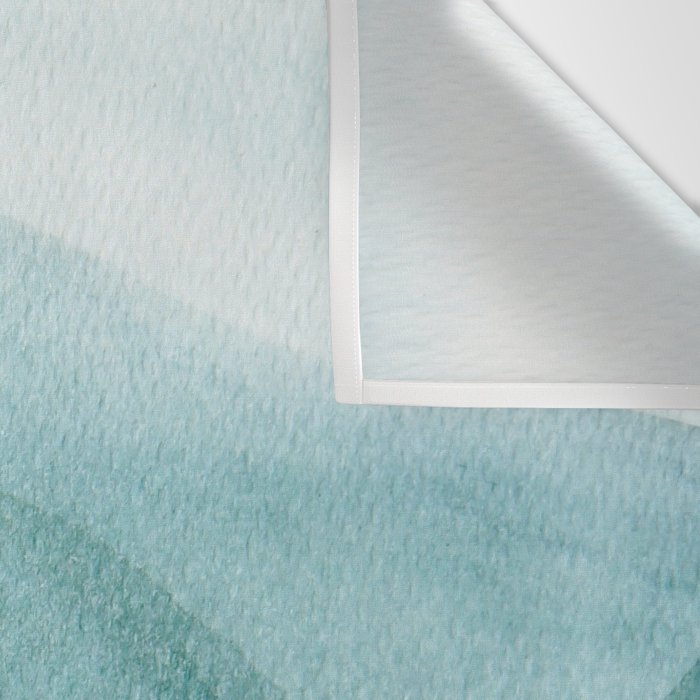 Sunrise in the mountains, dawn, teal, abstract watercolor Wall Tapestry Gallery Image 3