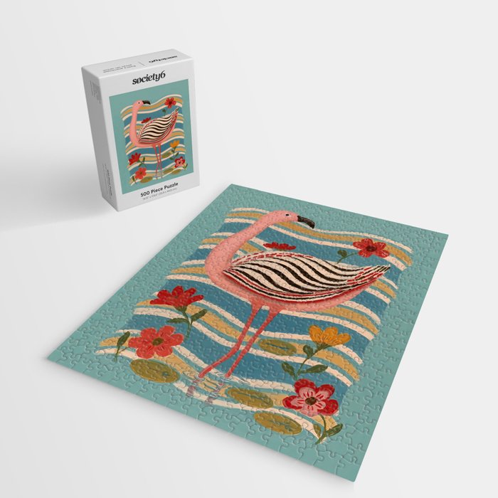 Pink Flamingo Jigsaw Puzzle Gallery Image 2