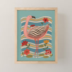 Pink Flamingo Mini Art Print Gallery Image 1