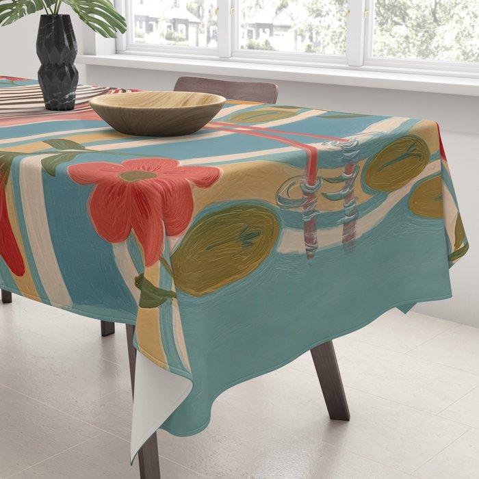 Pink Flamingo Tablecloth Gallery Image 3