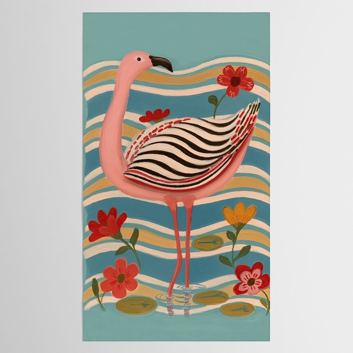 Pink Flamingo Tablecloth Gallery Image 2