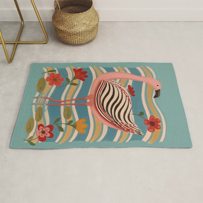 Pink Flamingo Rug Gallery Image 1