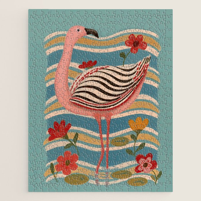 Pink Flamingo Jigsaw Puzzle Gallery Image 1
