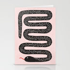 Flower Snake Stationery Card Gallery Image 2