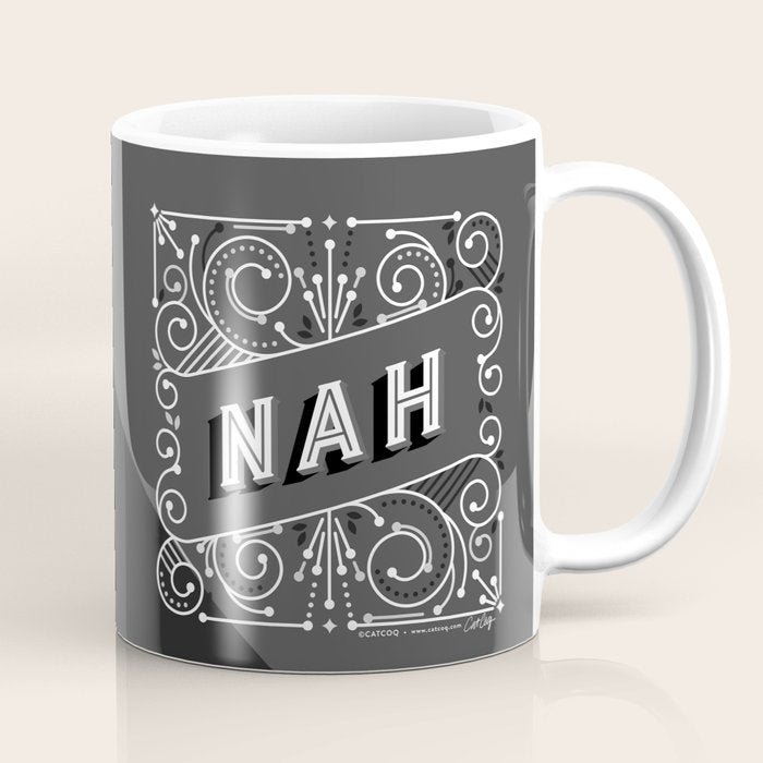 Nah - Black & Grey Palette Coffee Mug Gallery Image 1