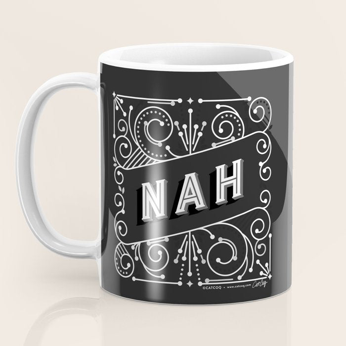 Nah - Black & Grey Palette Coffee Mug Gallery Image 3