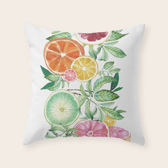 Citrus Fruit Throw Pillow Gallery Image 6