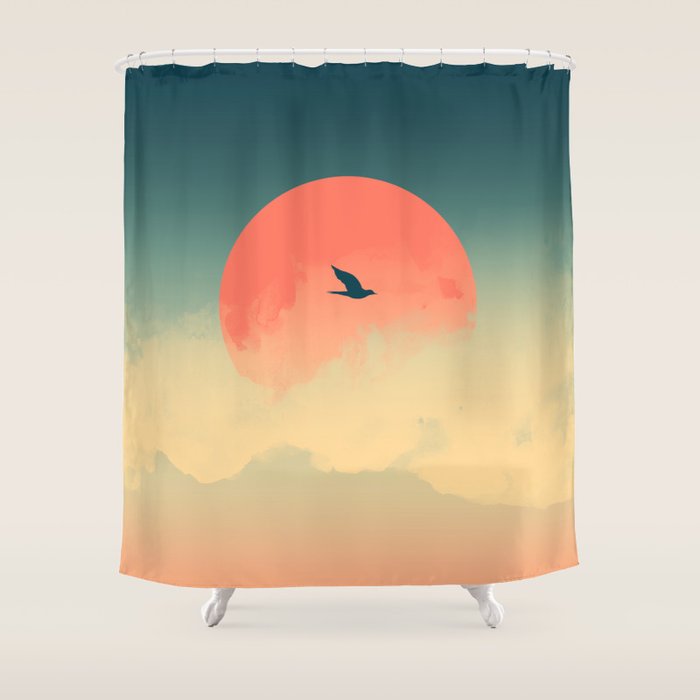 Lonesome Traveler Shower Curtain Gallery Image 1