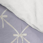 Bows & Ribbons Pattern XXXIV Pastel Lavender Purple  Comforter Gallery Image 4