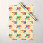 Fractal Geometric bear Wrapping Paper Gallery Image 1