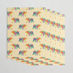 Fractal Geometric bear Wrapping Paper Gallery Image 3