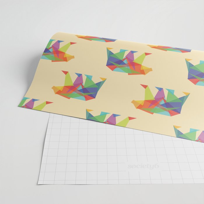 Fractal Geometric bear Wrapping Paper Gallery Image 2