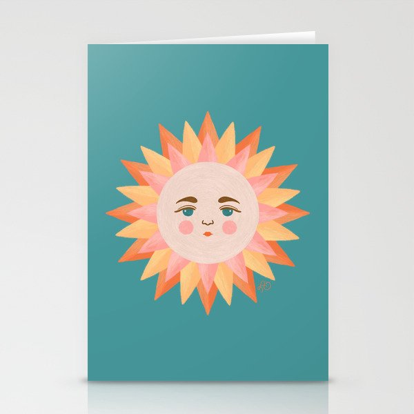Smiling Sunny Day at the Beach Stationery Card Gallery Image 1