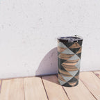 Urban Tribal Pattern No.10 - Aztec - Concrete and Wood Travel Mug Gallery Image 4