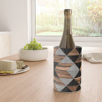 Urban Tribal Pattern No.10 - Aztec - Concrete and Wood Wine Chiller Gallery Image 4