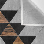 Urban Tribal Pattern No.10 - Aztec - Concrete and Wood Wall Tapestry Gallery Image 3