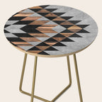 Urban Tribal Pattern No.10 - Aztec - Concrete and Wood Side Table Gallery Image 2