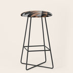 Urban Tribal Pattern No.10 - Aztec - Concrete and Wood Stool Gallery Image 1