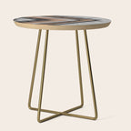 Urban Tribal Pattern No.10 - Aztec - Concrete and Wood Side Table Gallery Image 1