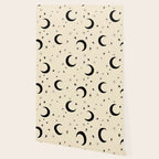 Goodnight Sky - black and cream  Wallpaper Gallery Image 2