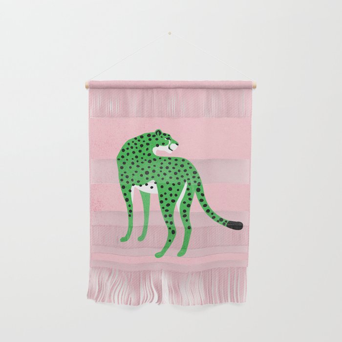 The Stare 2: Tropical Green Cheetah Edition Wall Hanging Gallery Image 1