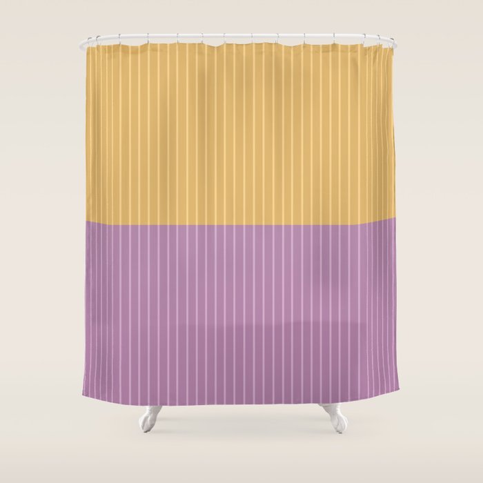 Color Block Lines XXII Shower Curtain Gallery Image 1