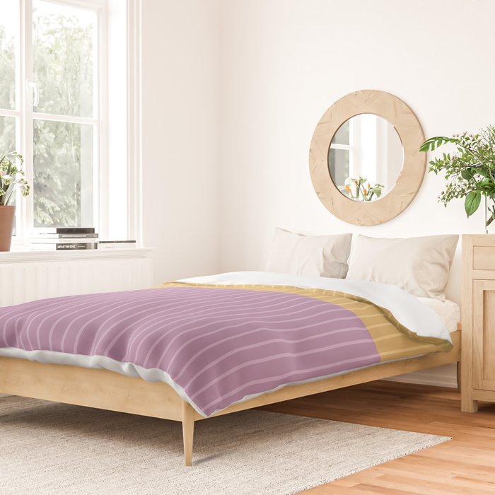 Color Block Lines XXII Duvet Cover Gallery Image 2