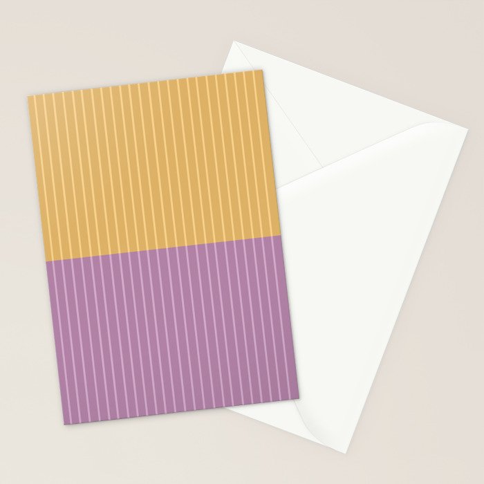 Color Block Lines XXII Stationery Card Gallery Image 2