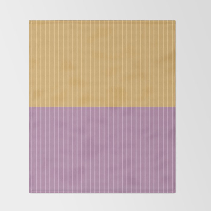 Color Block Lines XXII Throw Blanket Gallery Image 2