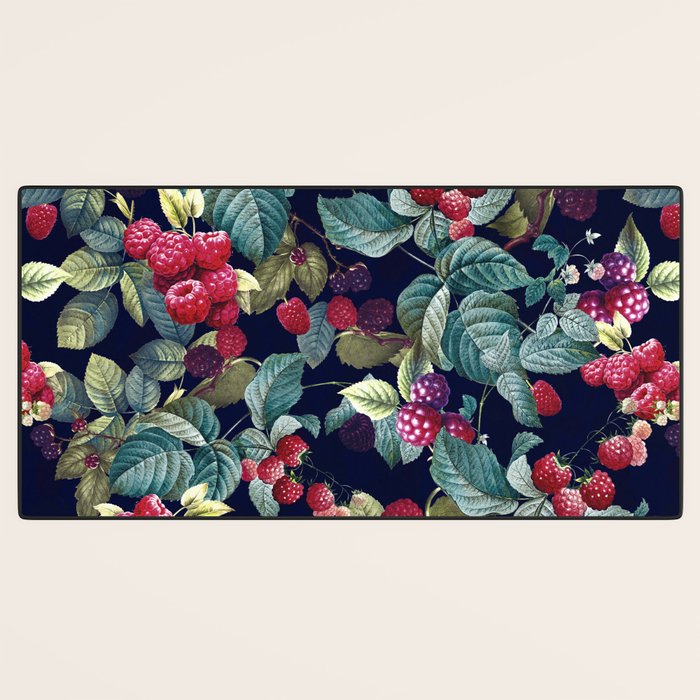 Wild Blackberry - Night  Desk Mat Gallery Image 3