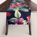 Wild Blackberry - Night  Table Runner Gallery Image 1